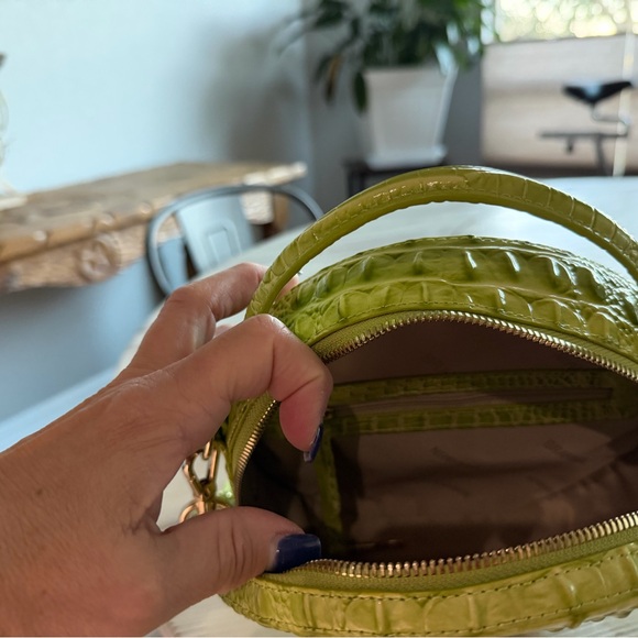 Brahmin Lime Green Croc-Embossed Round Handbag
8x8x3 - Picture 3 of 3